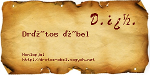Drótos Ábel névjegykártya